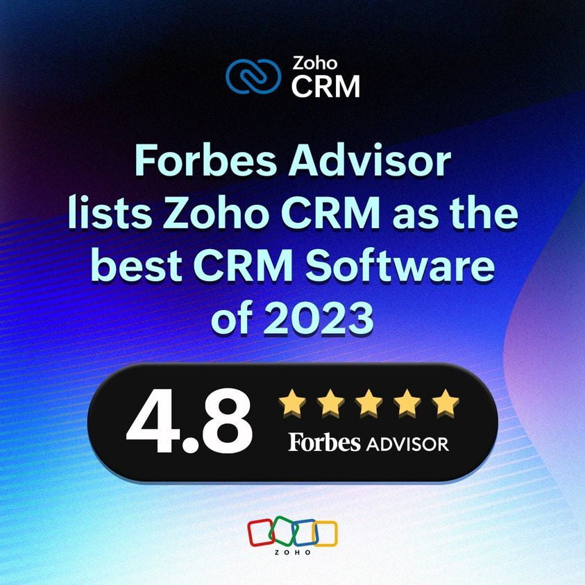 Zoho CRM eletto il miglior CRM del 2023